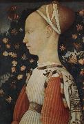 Antonio Pisanello A portrait of a young princess Spain oil painting artist